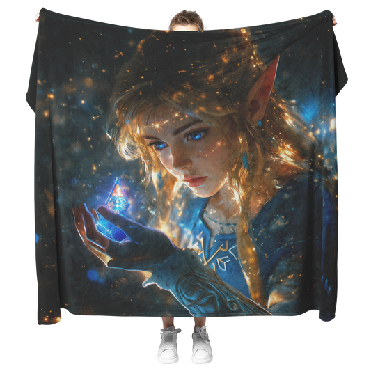 Regal_Princess_Holding_Mystical_Artifact_H_Blanket_Model_Mockup.png