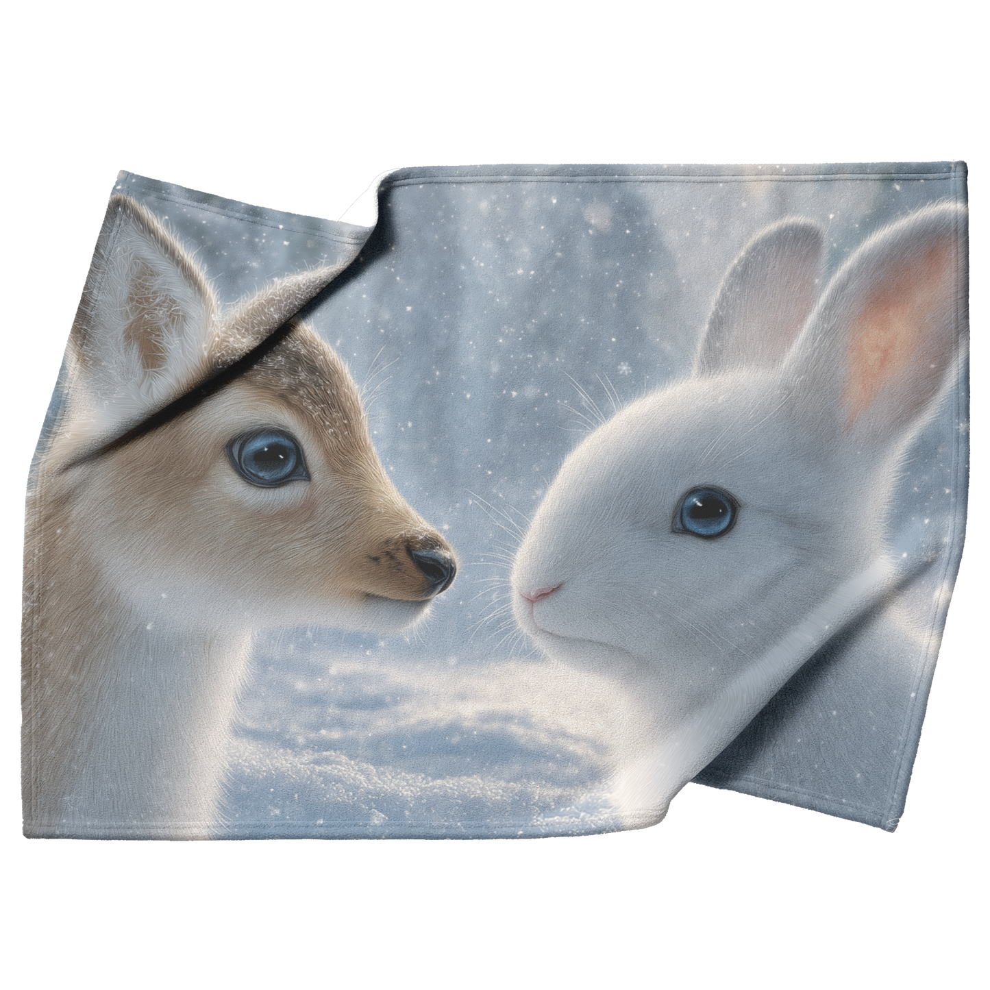 Reindeer_And_Snow_Bunnies_Playing_In_Win_H_Blanket_Top_Bottom_Folds_Mockup.png