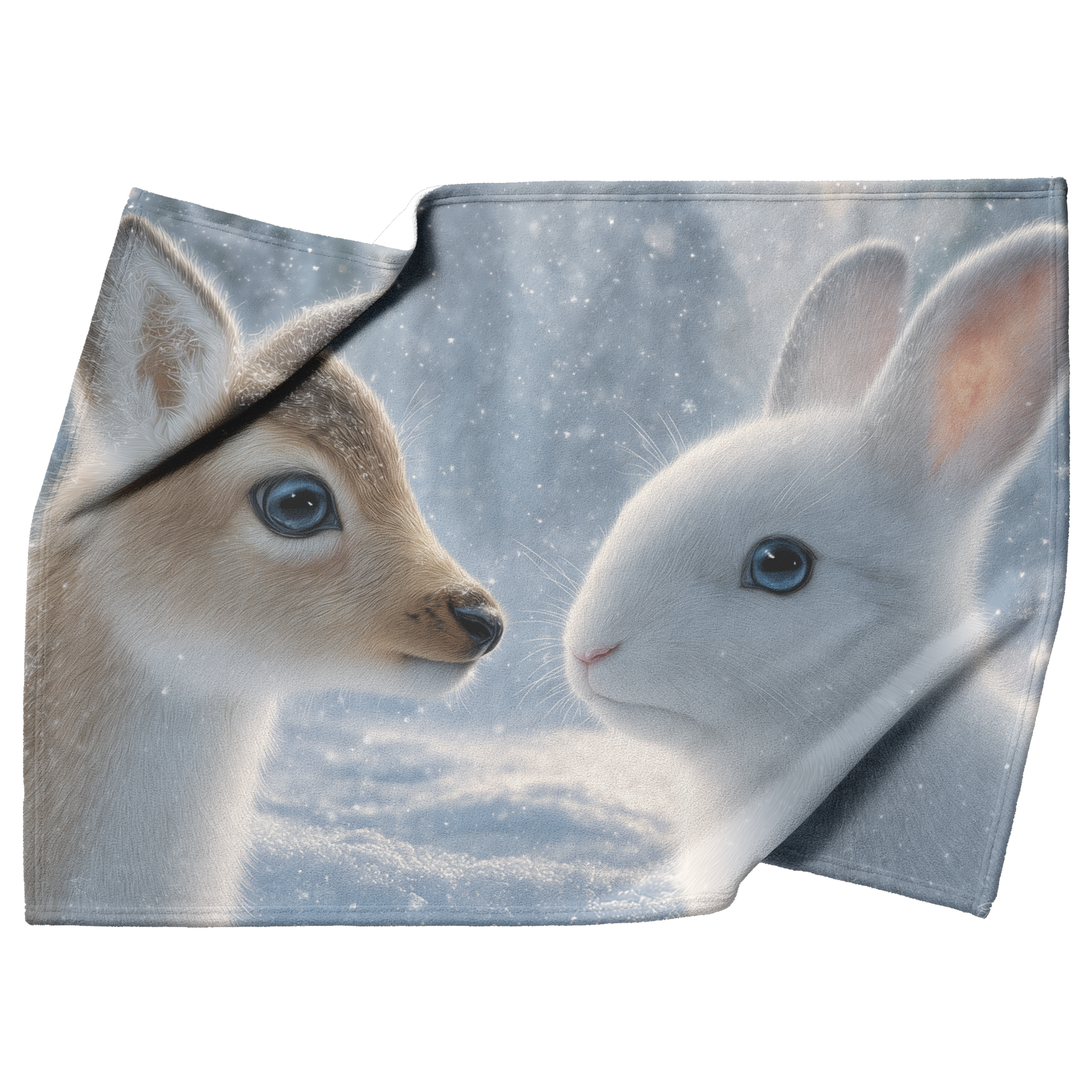 Reindeer_And_Snow_Bunnies_Playing_In_Win_H_Blanket_Top_Bottom_Folds_Mockup.png