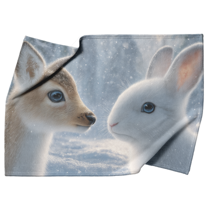 Reindeer_And_Snow_Bunnies_Playing_In_Win_H_Blanket_Top_Bottom_Folds_Mockup.png