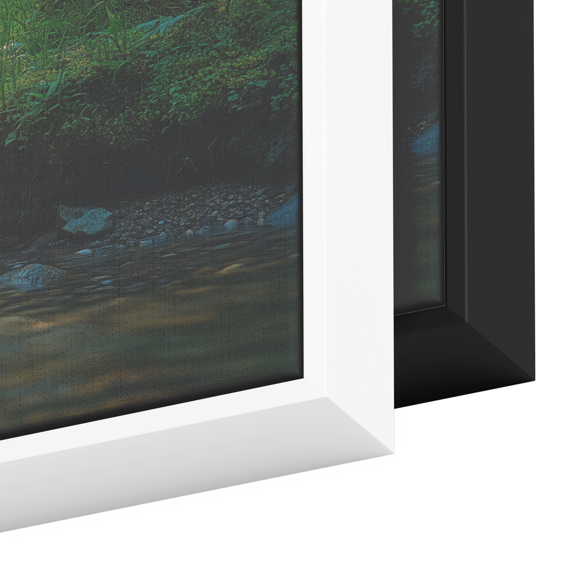 Serene_Forest_Stream_Flowing_Through_Den_Framed_Canvas_H_Panoramic_Color_Options_Mockup.png