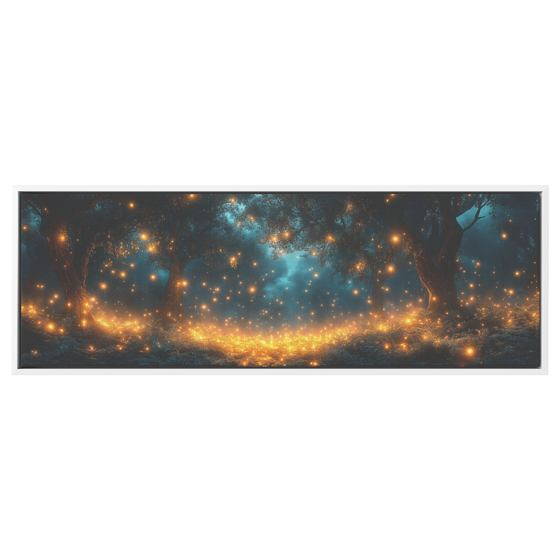 Serene_Magical_Forest_Luminous_Plants_Go_White_Framed_Canvas_H_Panoramic_Main_Mockup.png
