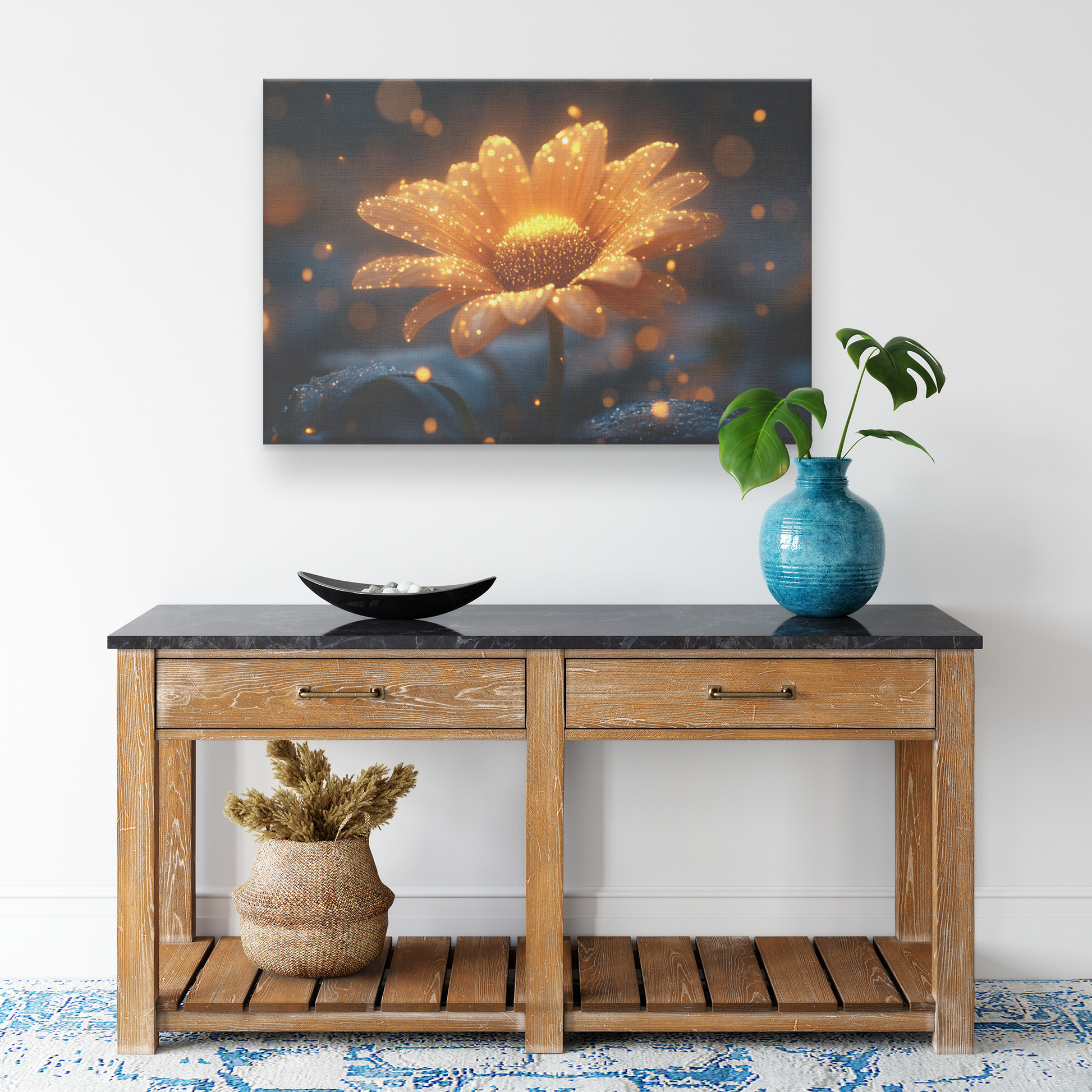 Single_Glowing_Yellow_Daisy_Blooming_in__H_Rectangle_Smaller_Lifestyle_Mockup.png