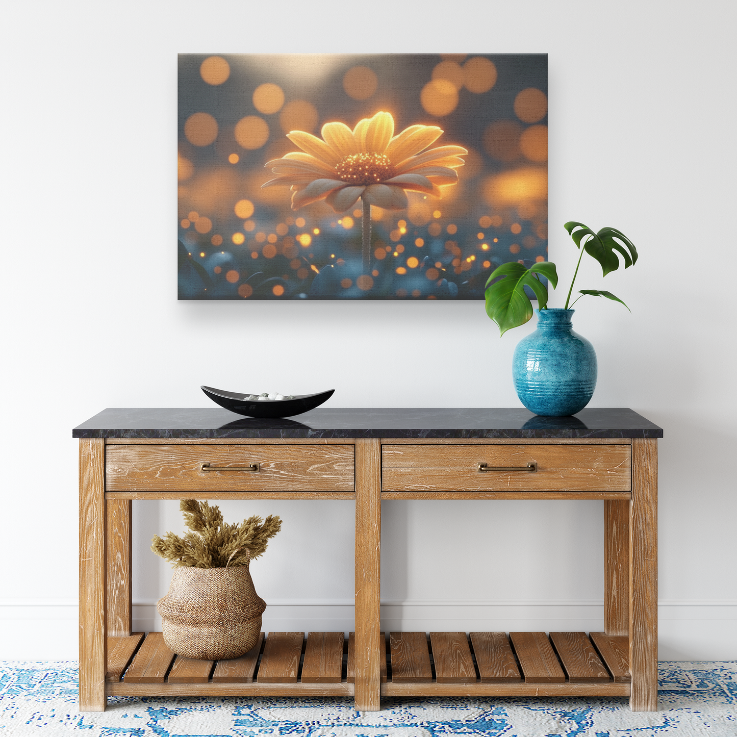 Single_Glowing_Yellow_Daisy_Blooming_in__H_Rectangle_Smaller_Lifestyle_Mockup.png