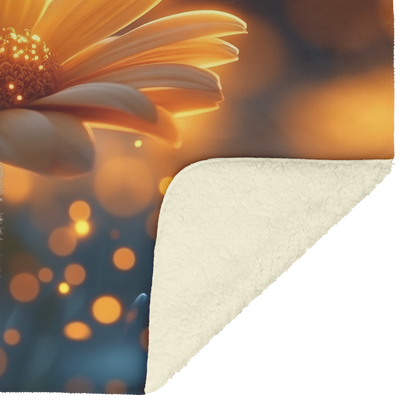 Single_Glowing_Yellow_Daisy_in_Twilight__H_Blanket_Sherpa_Mockup.png
