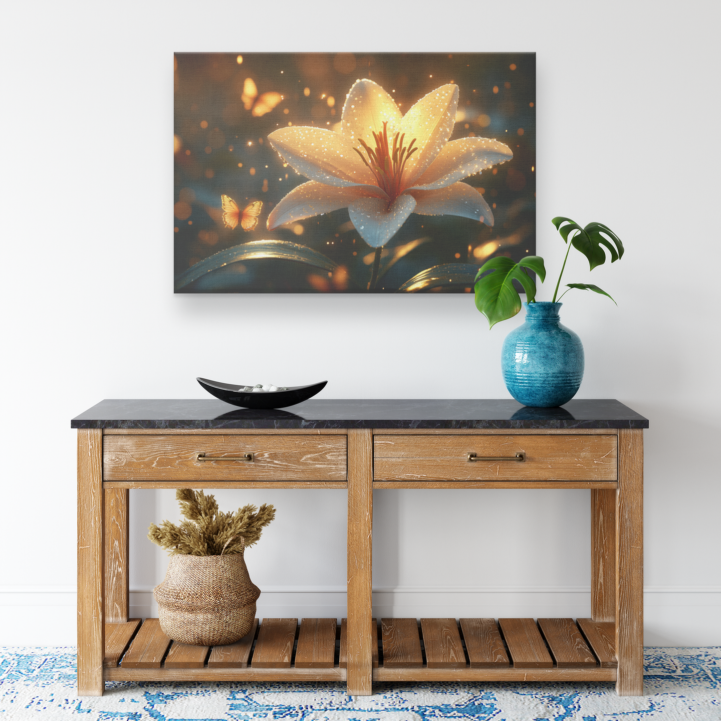 Single_White_Lily_Glowing_in_Misty_Fores_H_Rectangle_Smaller_Lifestyle_Mockup.png