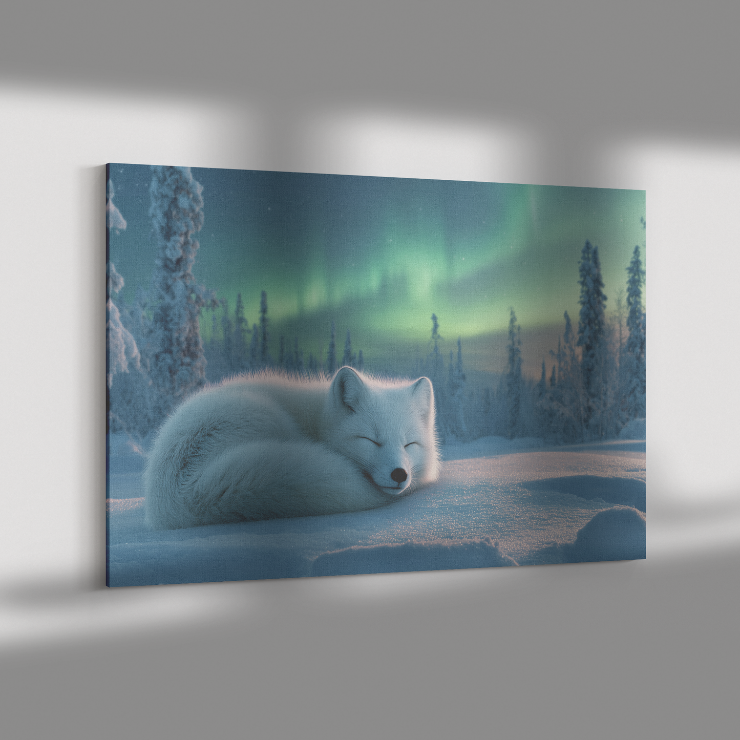 Sleeping_Fox_Curled_in_Snow_Under_Aurora_H_Rectangle_Dramatic_Shadow_Mockup.png_15519472