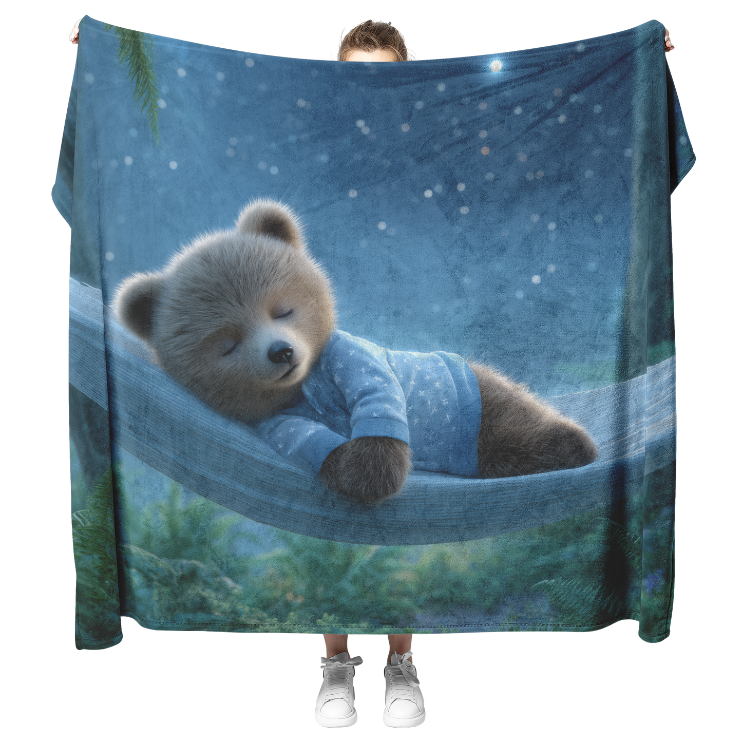 Sleepy_Bear_Cub_In_Pajamas_Resting_In_Gl_H_Blanket_Model_Mockup.png