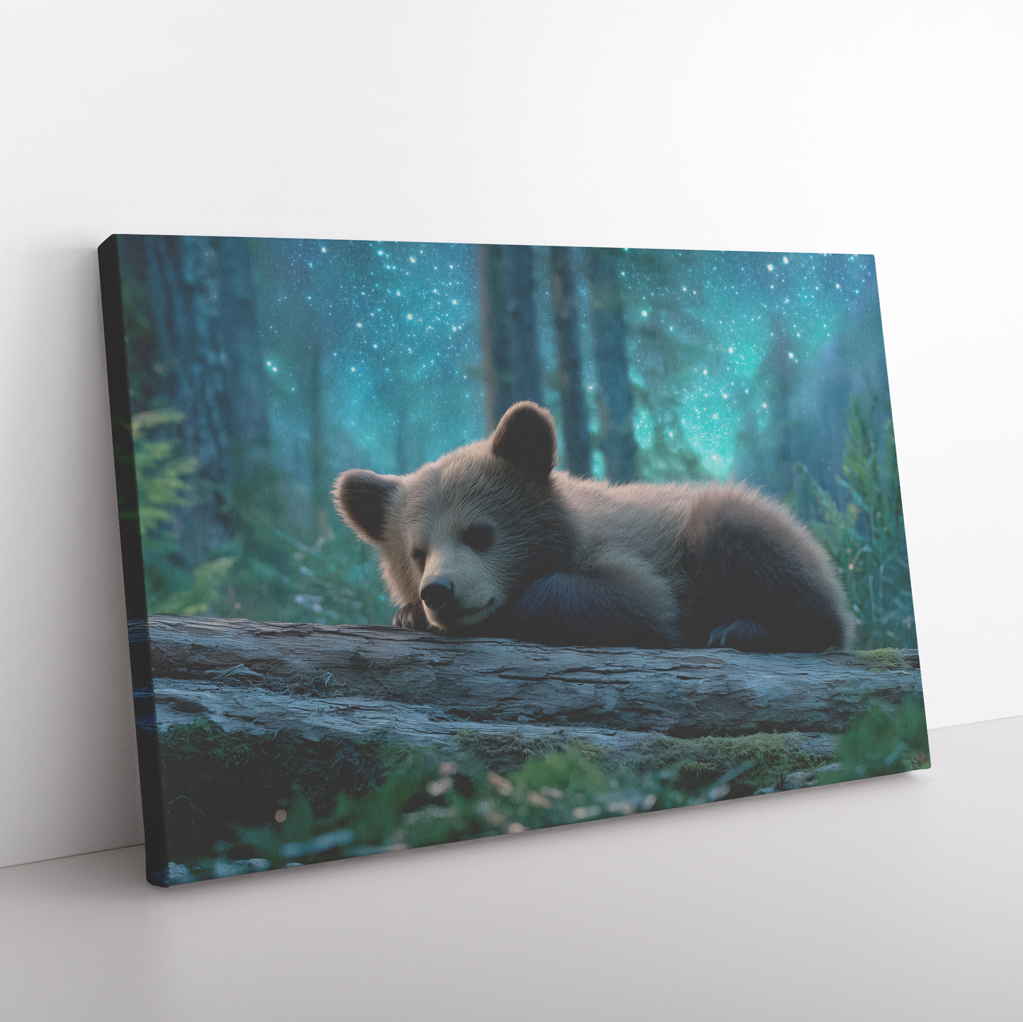 Sleepy_Bear_Cub_Napping_on_Glowing_Log_U_H_Rectangle_Angle_Floor_Mockup.png_15524479