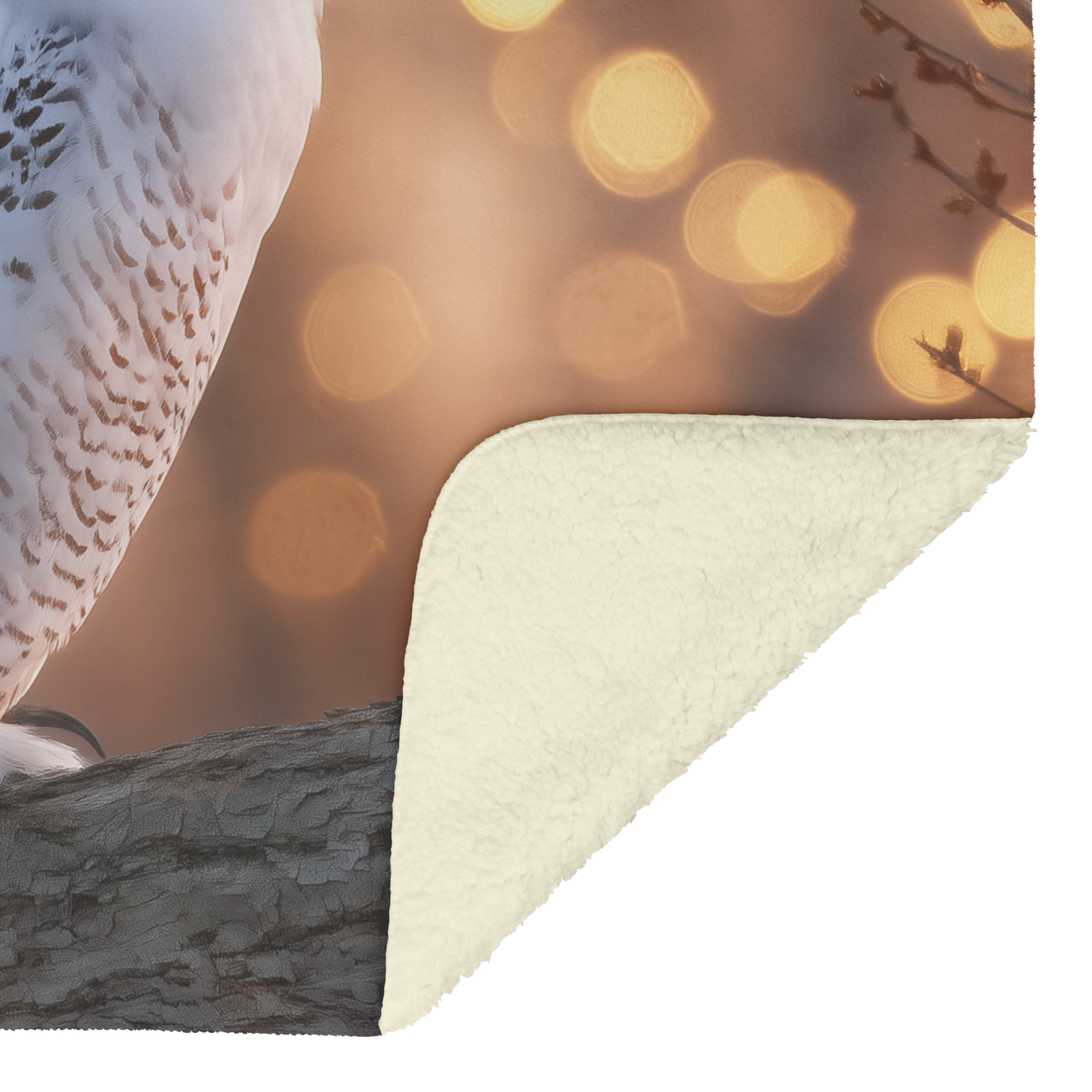 Snowy_Owl_Perched_On_Tree_Branch_With_Gl_H_Blanket_Sherpa_Mockup.png