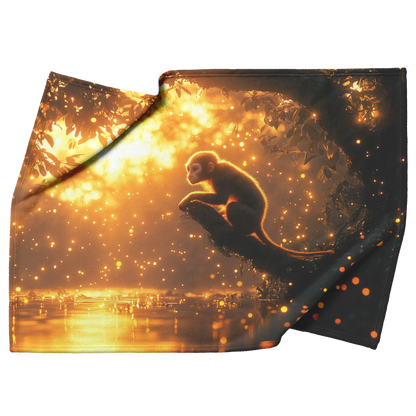 Spider_Monkey_Leaping_Through_a_Glowing__H_Blanket_Top_Bottom_Folds_Mockup.png