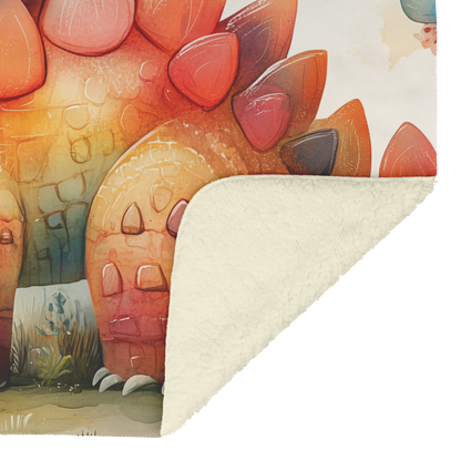 Stegosaurus_With_Colorful_Plates_Playing_H_Blanket_Sherpa_Mockup.png