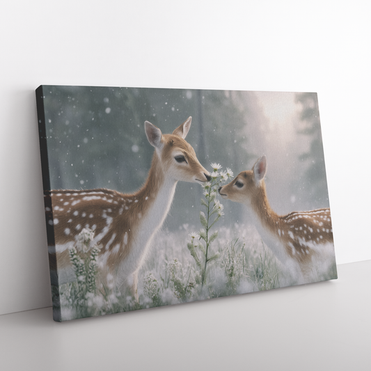 Sweet_Reindeer_Nuzzling_Snow_Covered_Pin_H_Rectangle_Angle_Floor_Mockup.png_15470992
