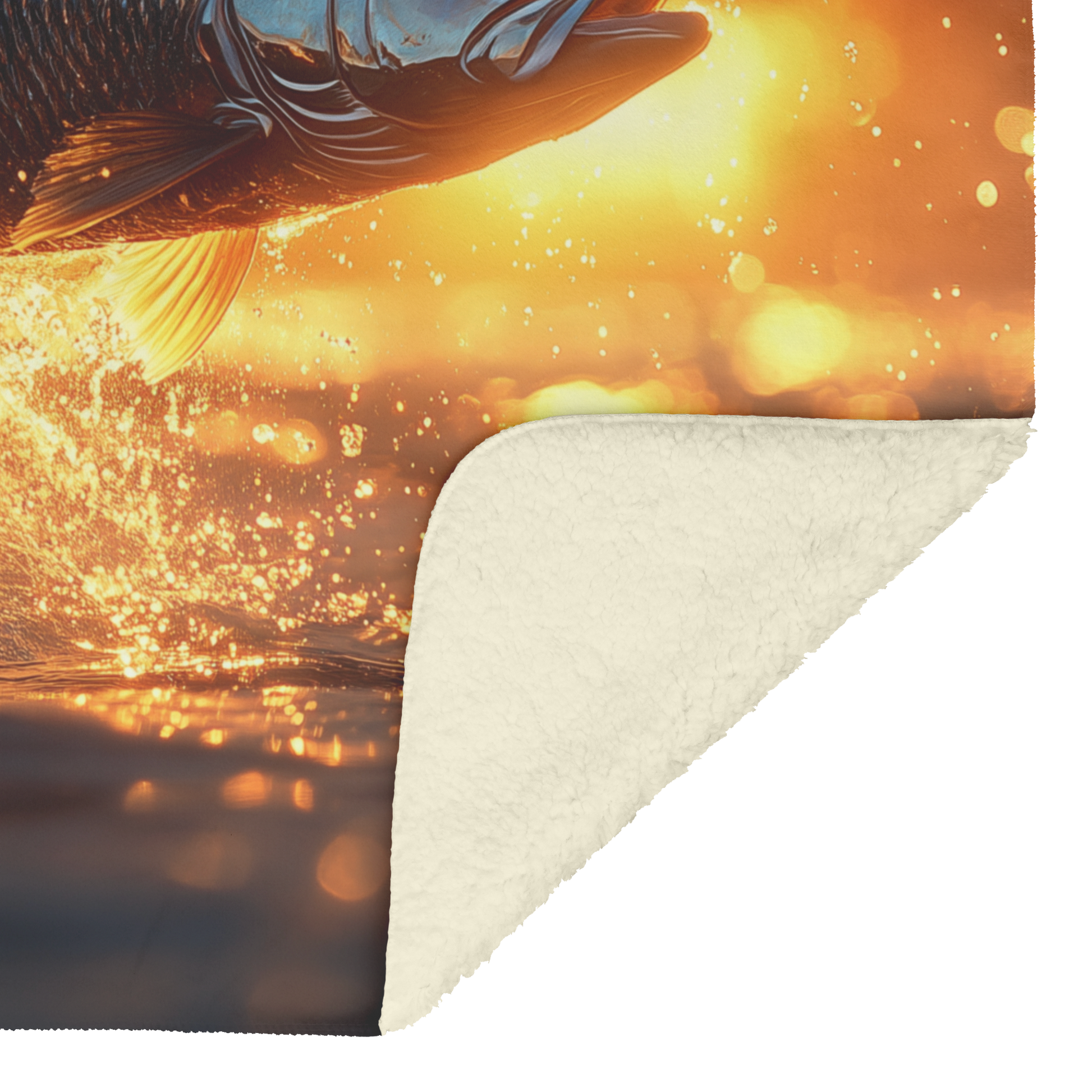 Tarpon_Leaping_from_Glowing_Ocean_Waters_H_Blanket_Sherpa_Mockup.png