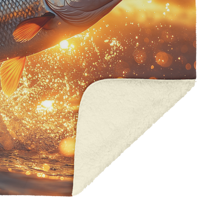 Tarpon_Leaping_from_Glowing_Ocean_Waters_H_Blanket_Sherpa_Mockup.png