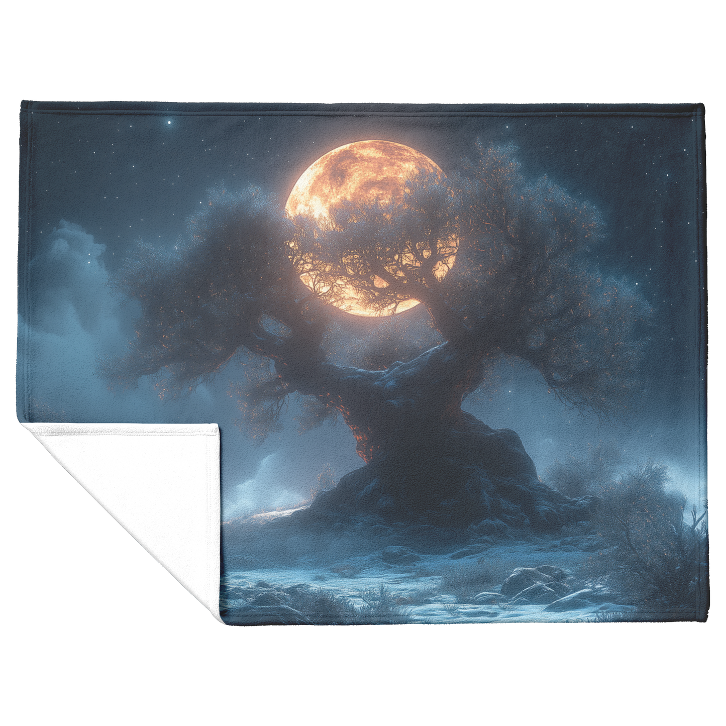 Tjikko_Norway_Spruce_on_Snowy_Ridge_with_H_Blanket_Flat_Fold_Mockup.png