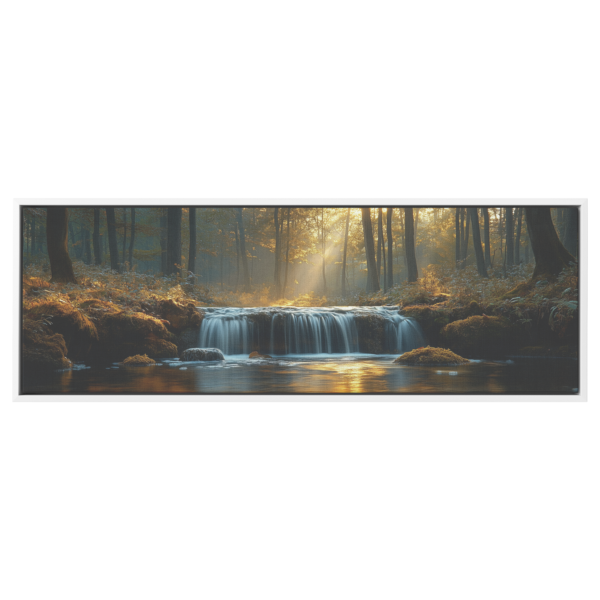 Tranquil_Forest_Small_Waterfall_Mossy_Ro_White_Framed_Canvas_H_Panoramic_Main_Mockup.png