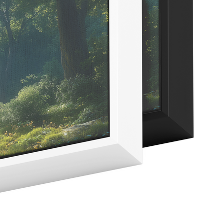 Tranquil_Forest_Sunlight_Beams_Dense_Can_Framed_Canvas_H_Panoramic_Color_Options_Mockup.png
