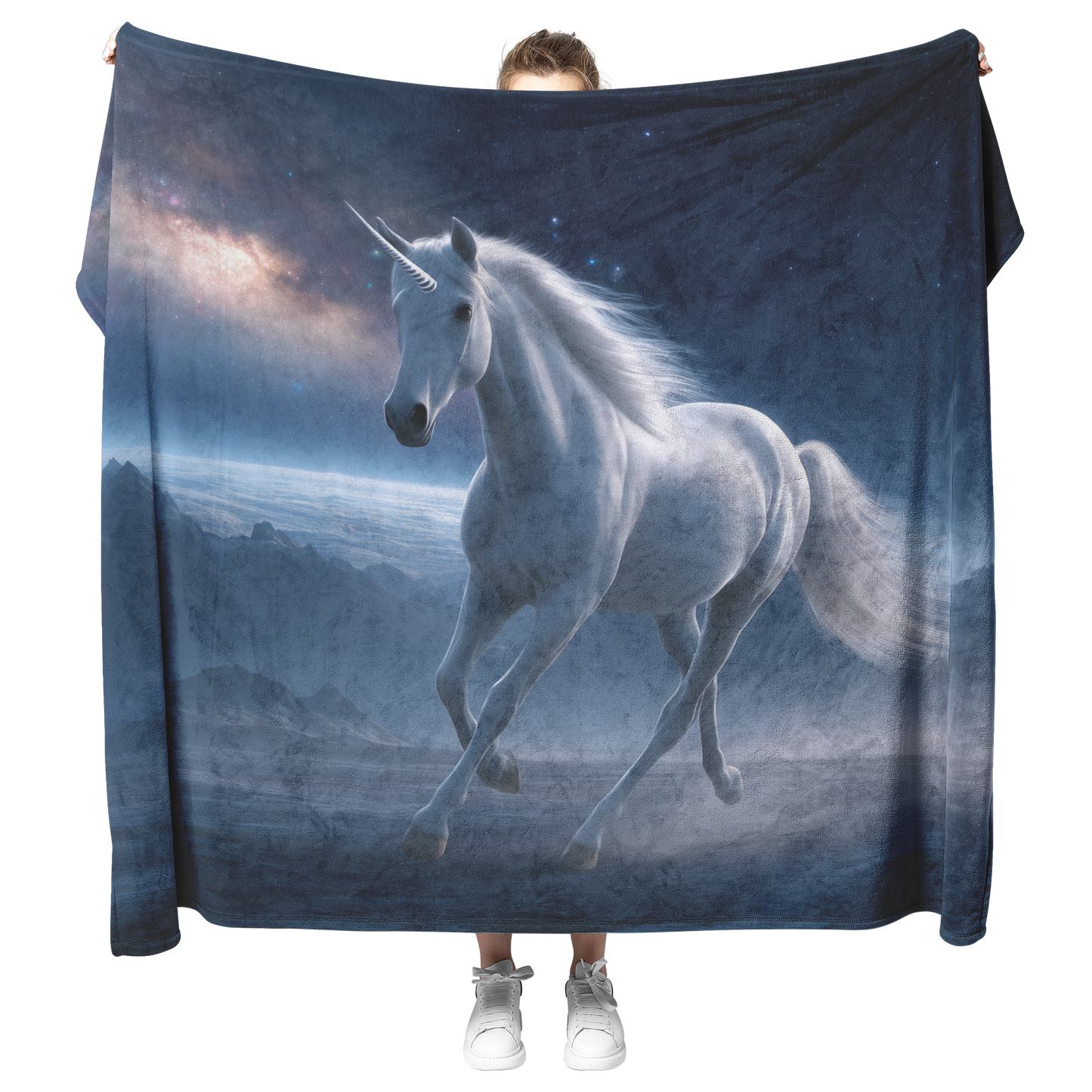 Unicorn_With_Shimmering_Mane_Galloping_A_H_Blanket_Model_Mockup.png