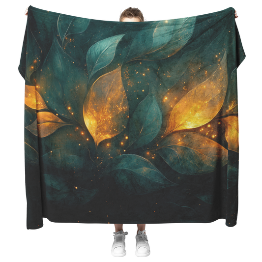 Vibrant_Forest_Green_Blanket_With_Shimme_H_Blanket_Model_Mockup.png
