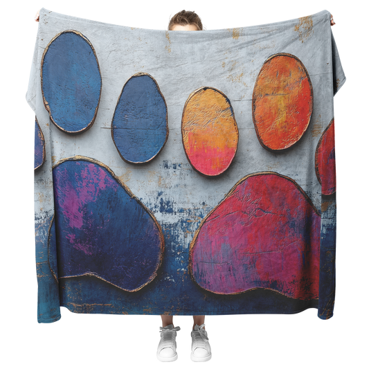 Vibrant_Paw_Print_Pattern_With_Bright_Pr_H_Blanket_Model_Mockup.png