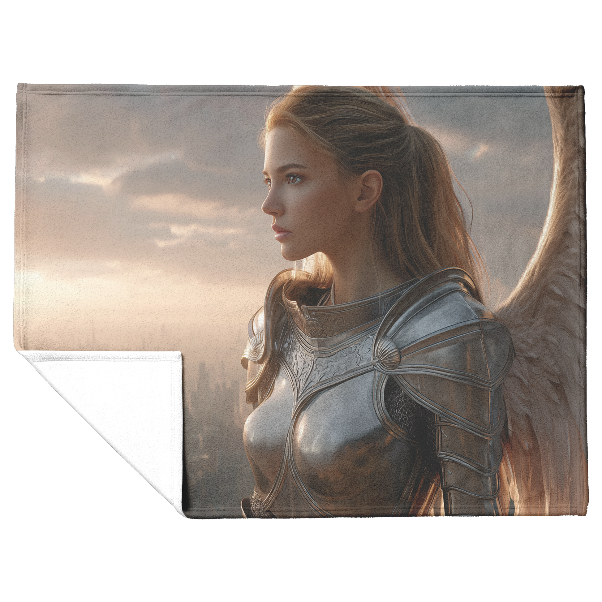 Warrior_Guardian_Angel_In_Silver_Armor_W_H_Blanket_Flat_Fold_Mockup.png