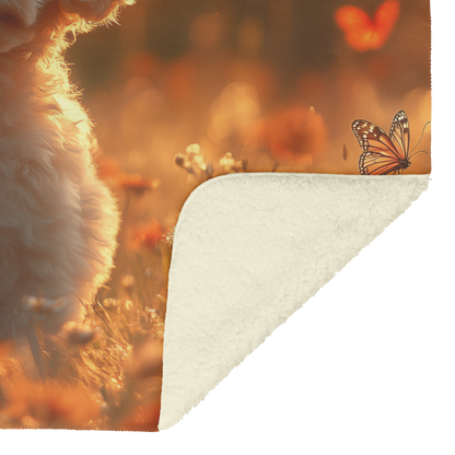 White_Poodle_in_Glowing_Meadow_with_Butt_H_Blanket_Sherpa_Mockup.png