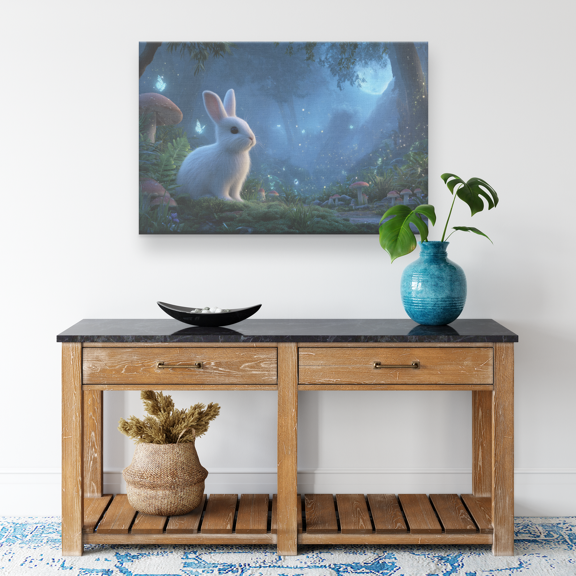 White_Rabbit_in_Glowing_Moonlit_Forest_S_H_Rectangle_Smaller_Lifestyle_Mockup.png_15333267