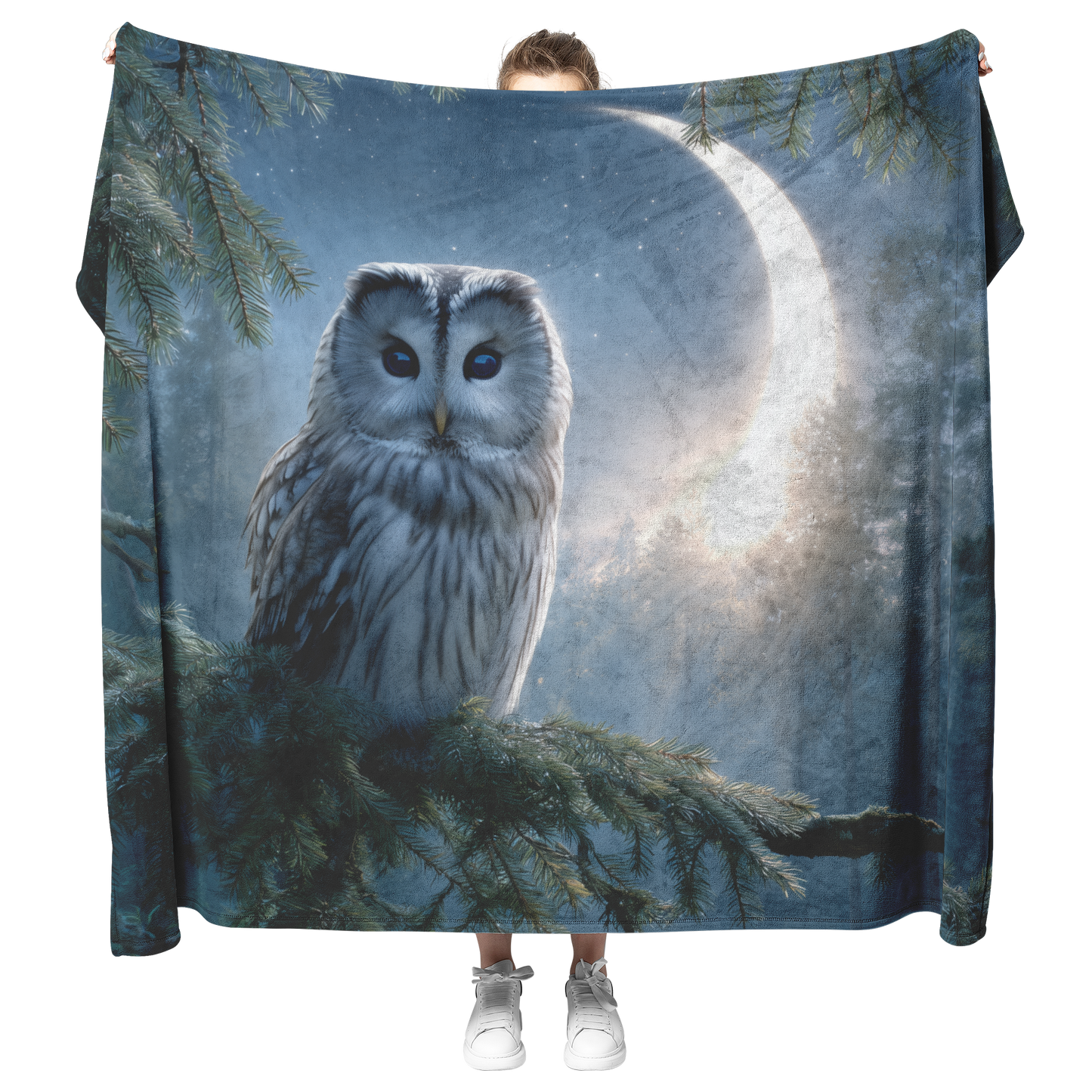 Wise_Owl_With_Blue_Eyes_Sitting_On_Glowi_H_Blanket_Model_Mockup.png_15280112