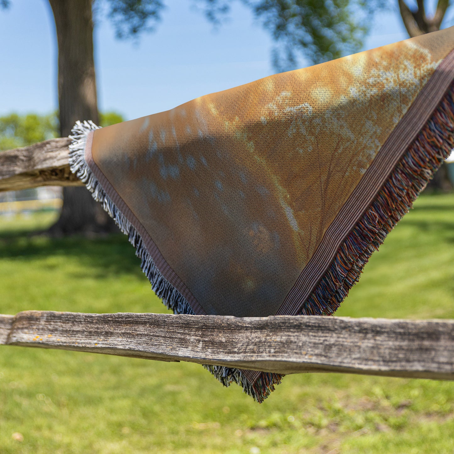 Baby Deer in Golden Field Throw Blanket  Cozy Woven Kids Comfort Blanket with Serene Wildlife Scene Nature Inspired Blanket for Children - Awakening Righteousness