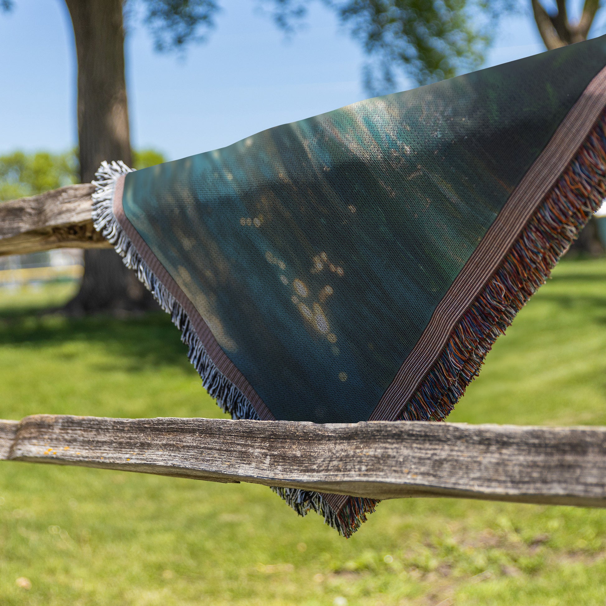 Joyful Dolphins in Tropical Paradise Throw Blanket  Cozy Woven Comfort Blanket with Oceanic Adventure  Freedom-Inspired Prayer Healing Blanket for Children - Awakening Righteousness