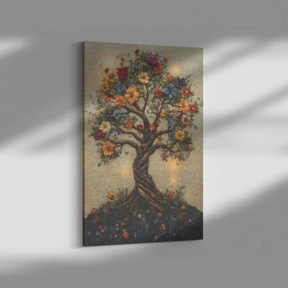 Tree Of Life In The Holy Garden Of Eden   Christian Canvas Wall Art