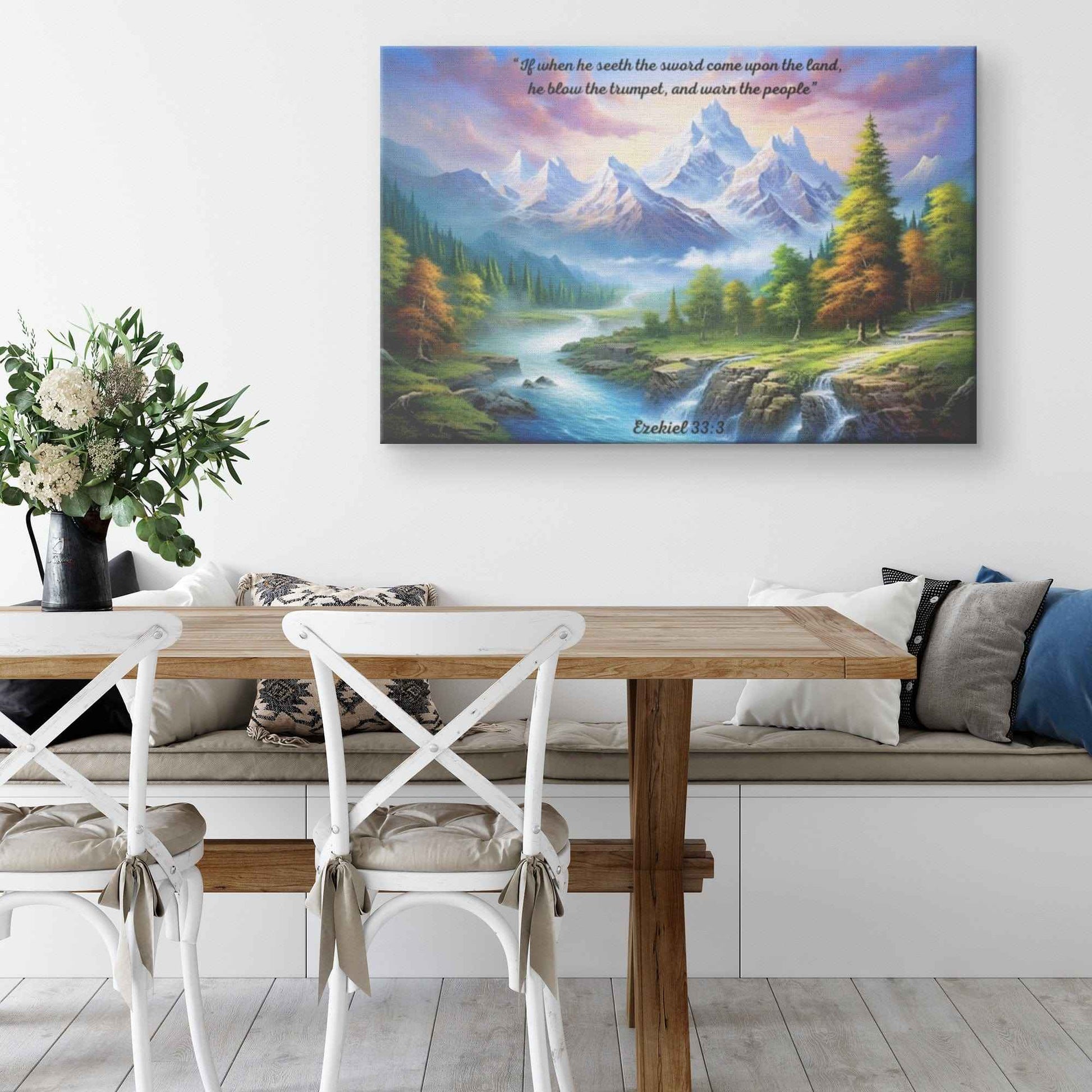 Ezekiel 333 Verse Nature Canvas Wall Art