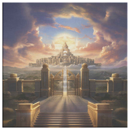 Kingdom Of Heaven Square Canvas Wall Art