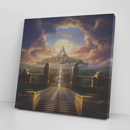 Kingdom Of Heaven Square Canvas Wall Art