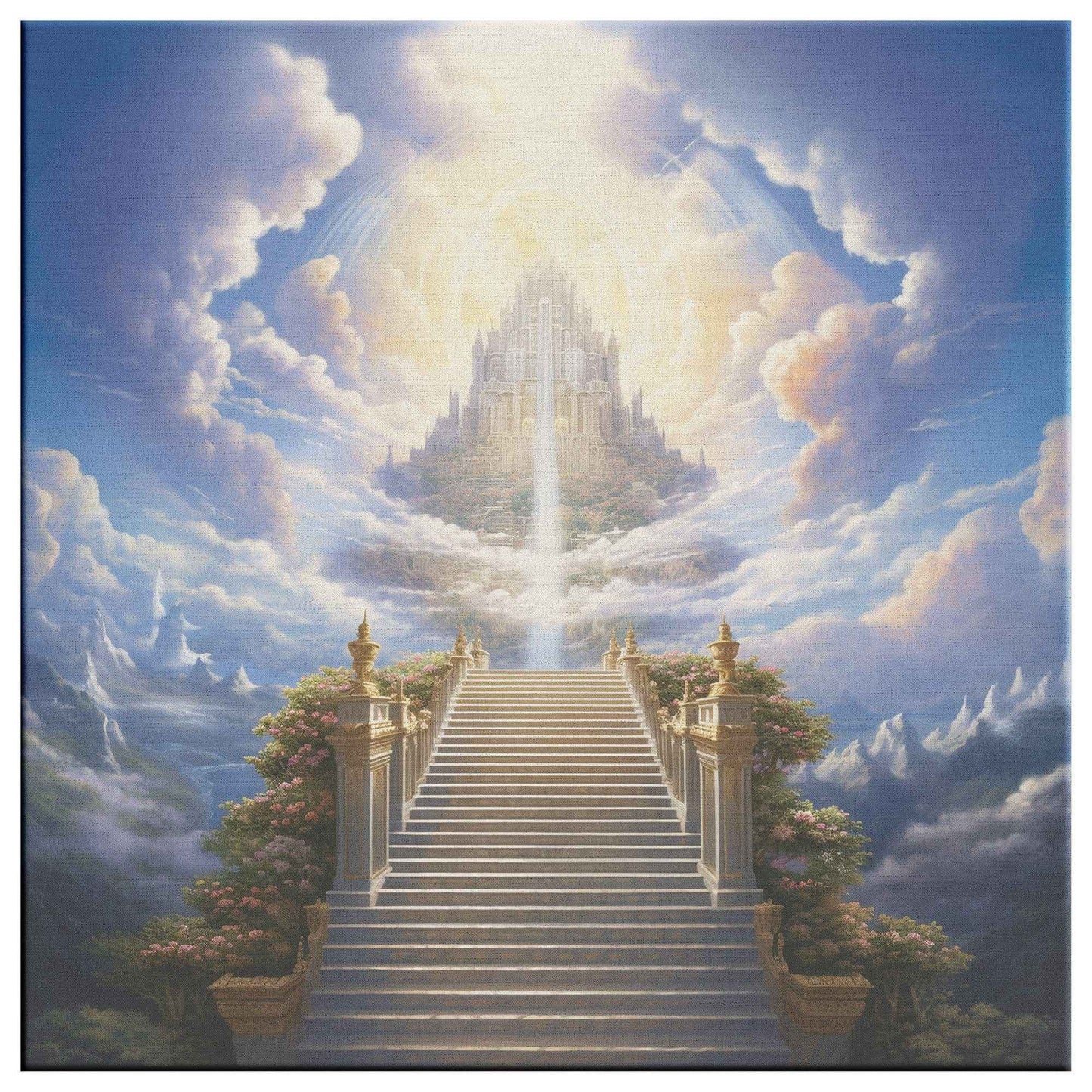 Stairway To The Kingdom Of Heaven Classic Canvas Wall Art