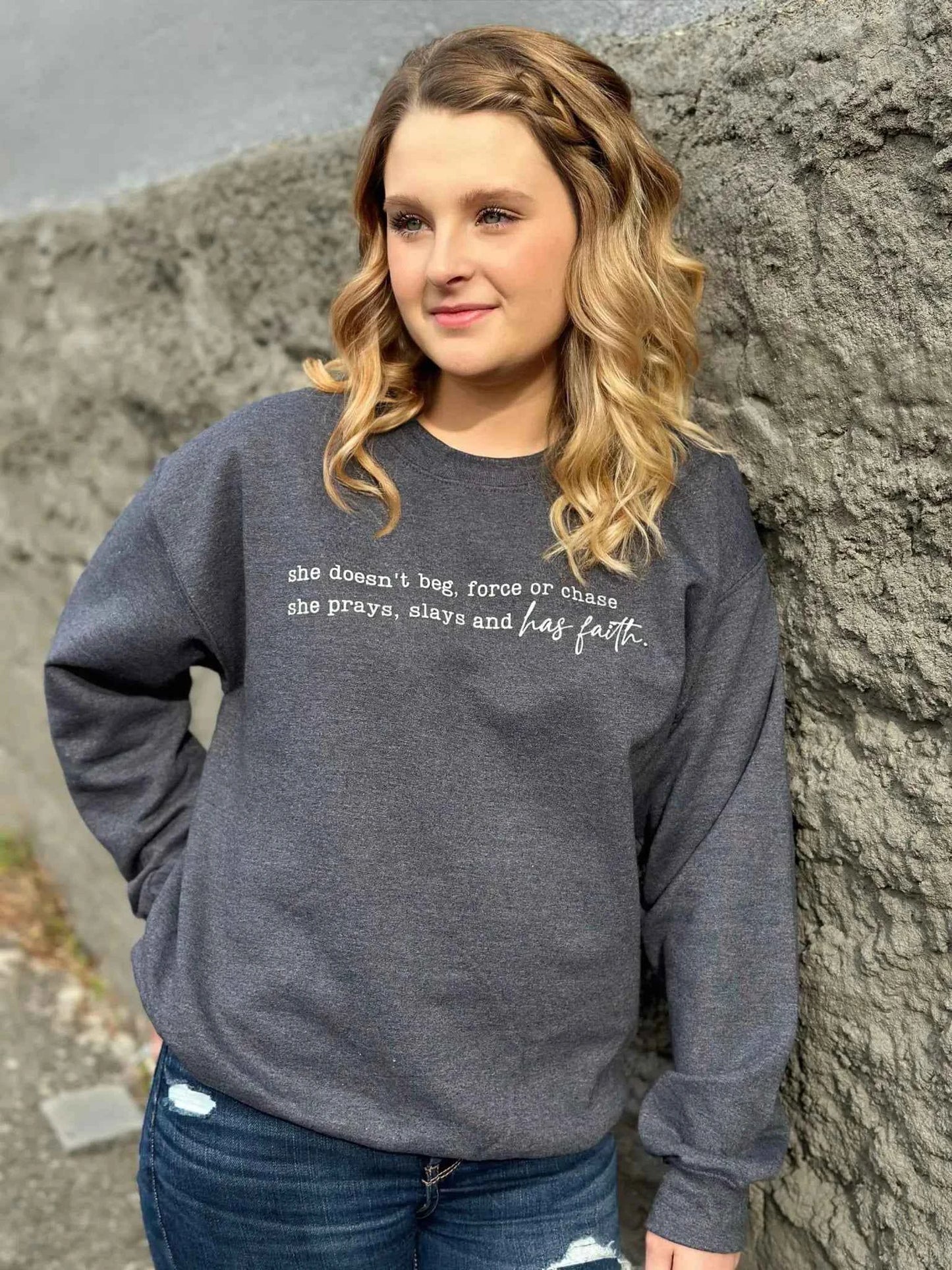 She Has Christian Faith Sweatshirt