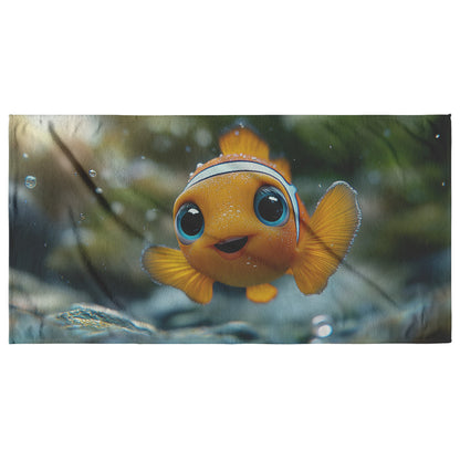 Bright and Cheerful Clownfish Beach Towel Vibrant Marine Life Design for Kids Pool and Ocean Loving Families - Awakening Righteousness