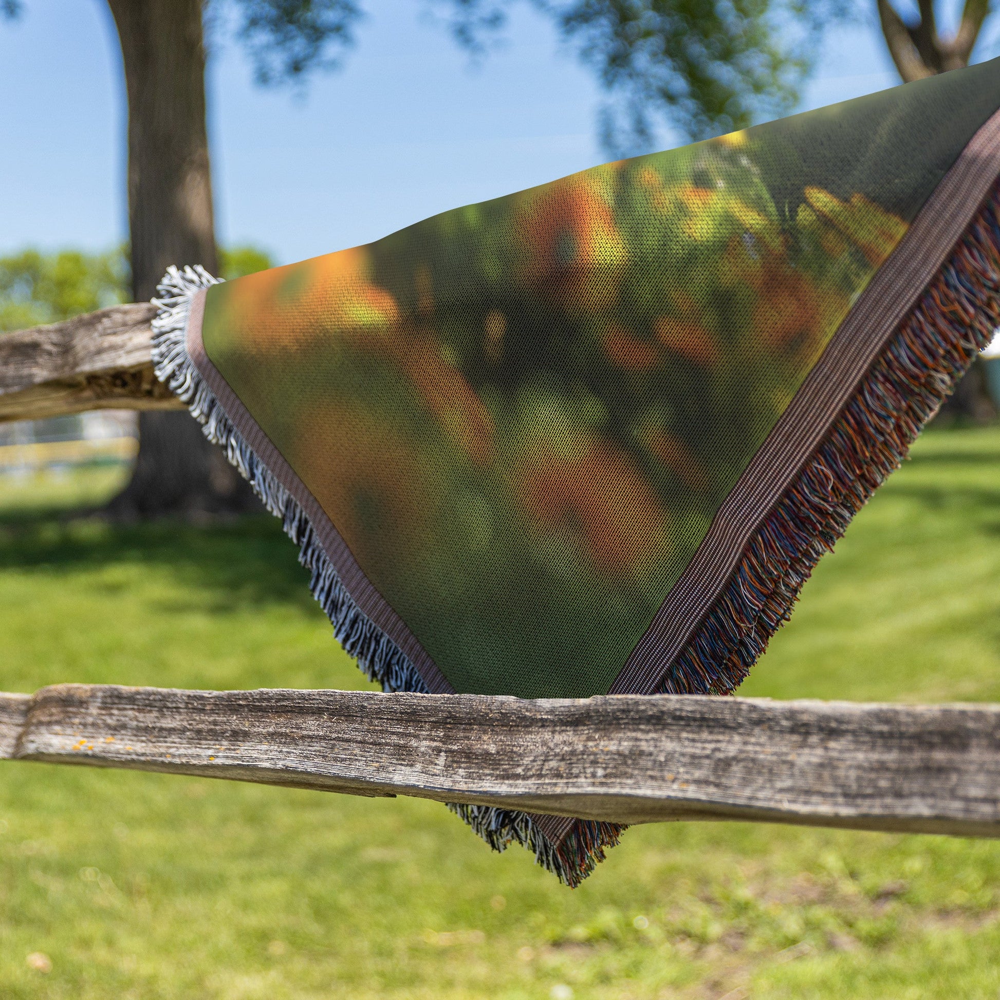 Child in Enchanted Forest Archway Woven Throw Blanket - Awakening Righteousness
