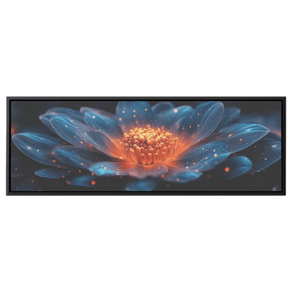 Floral Mandalas Geometric Symmetry Multi Layered Petal Patterns Panoramic Framed Canvas Wall Art for Home Decor - Awakening Righteousness