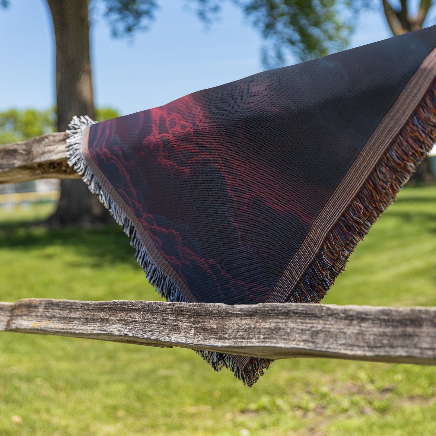 Heavenly Ascension Woven Throw Blanket Celestial Clouds Christian Decor Spiritual Journey Inspiration for Home - Awakening Righteousness