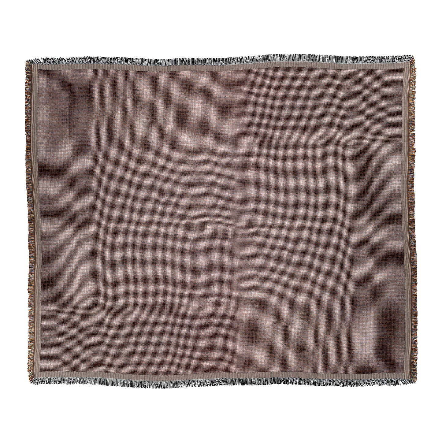 Majestic Lone Tiger in Bioluminescent Forest Surrounded by Glowing Blue Plants and Mist Woven Throw Blanket - Awakening Righteousness