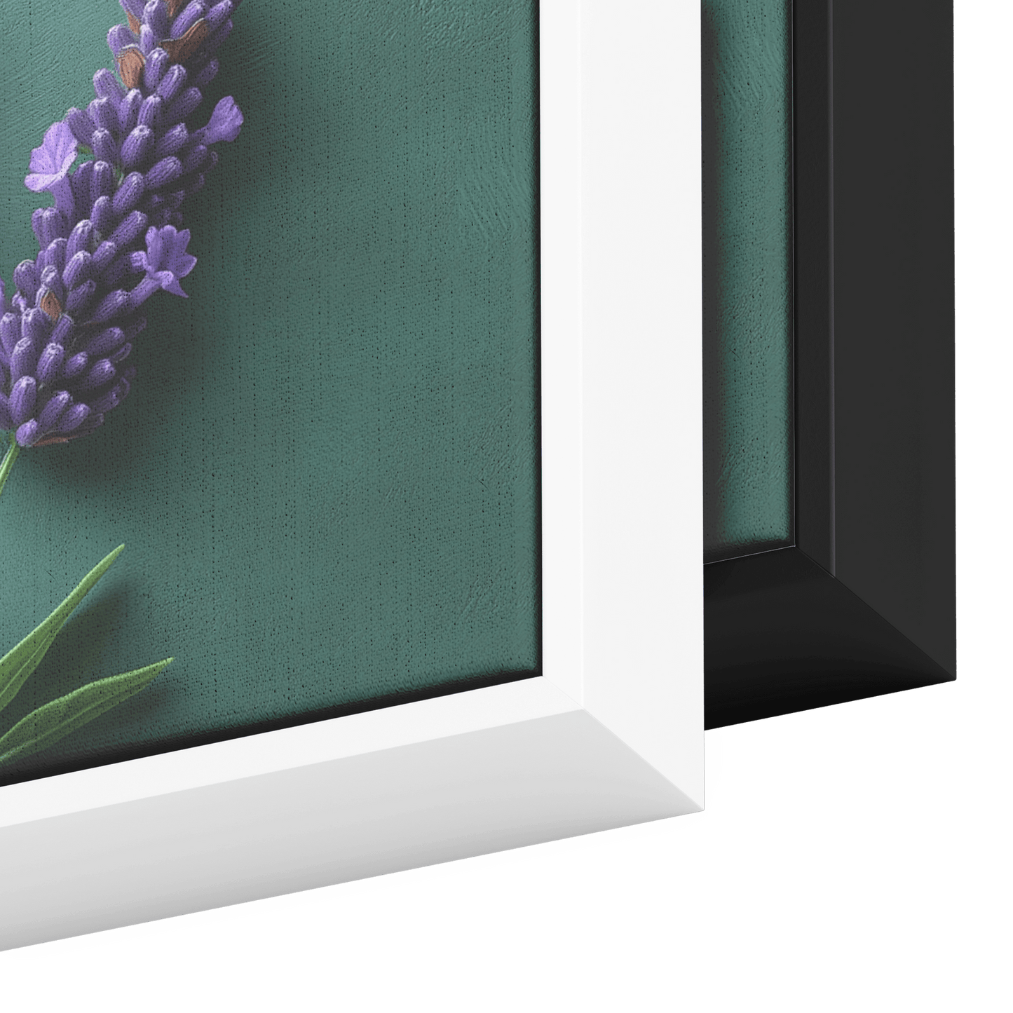 Minimalist Single Stem Floral Artwork Lavender Simple Linework Soft Green Background Elegant Minimalism Ultra High Definition Panoramic Framed Canvas Wall Art - Awakening Righteousness