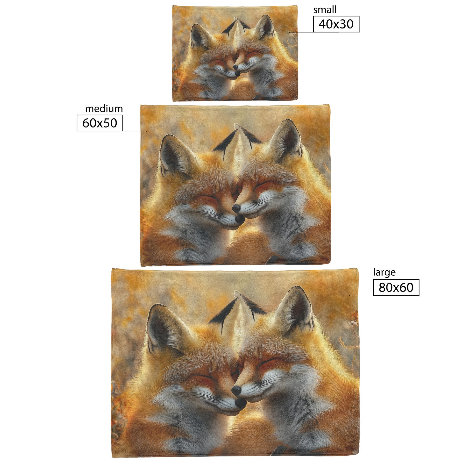 Pair of Foxes Playing in Flower Meadow Glowing Sunlight Joyful Peaceful Fleece Sherpa Blanket - Awakening Righteousness