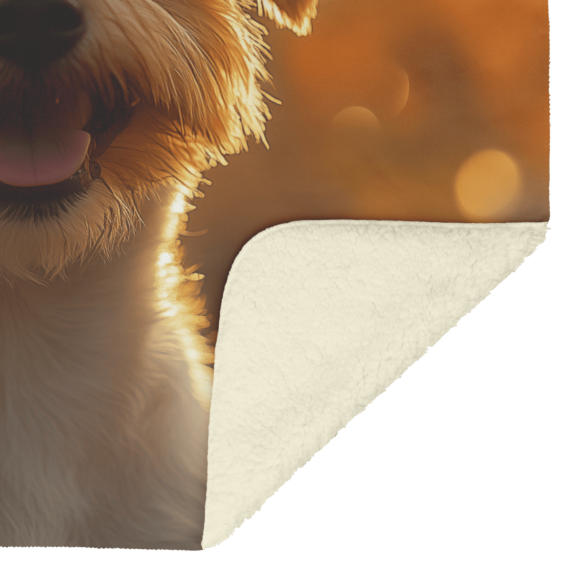 Parson Russell Terrier in Forest Setting Surrounded by Shimmering Textures and Glowing Silver Highlights Fleece Sherpa Blanket - Awakening Righteousness