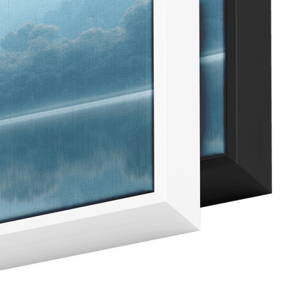 Tranquil Lake Scene Clean Reflections Muted Beige Gray Tones Minimalist Linework Ultra High Definition Panoramic Framed Canvas Wall Art - Awakening Righteousness